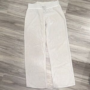 Vertigo Paris Light Gray Velvet Lounge Pants